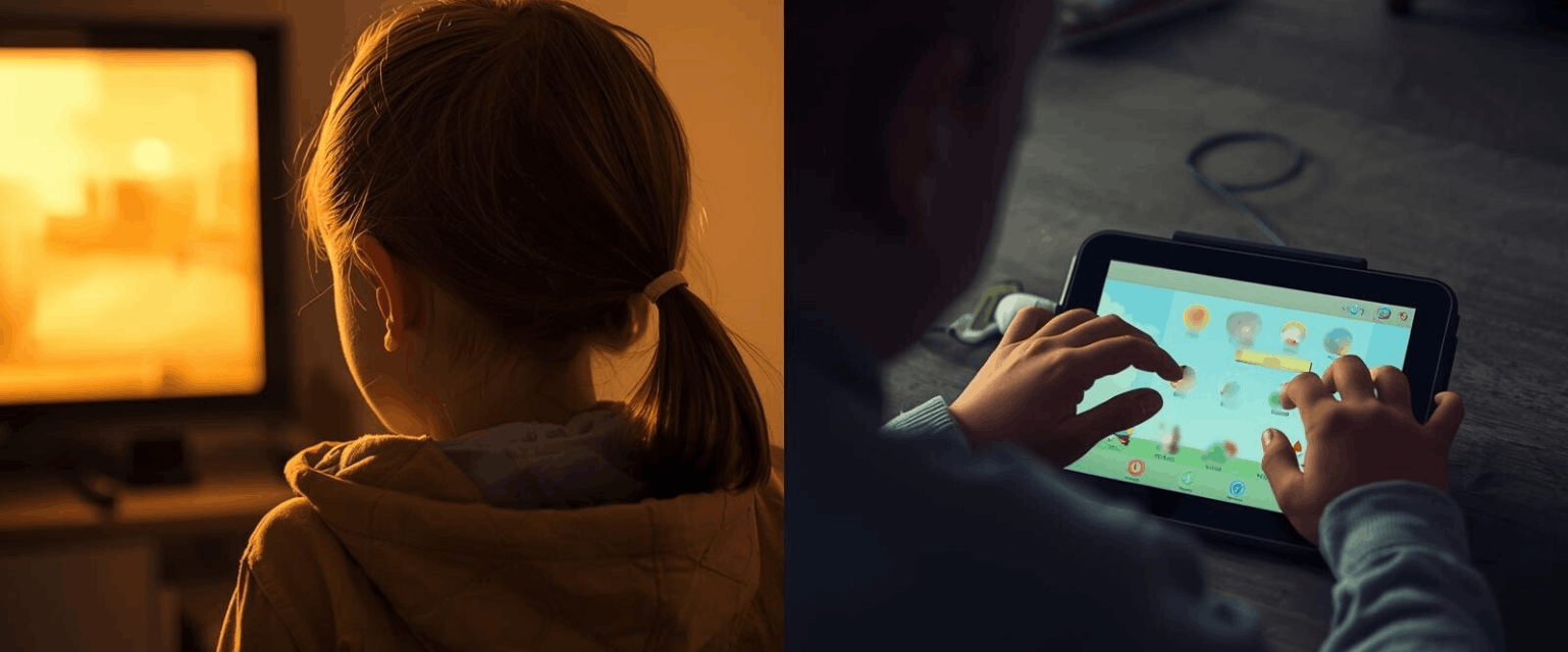 Différence entre écrans passifs enfants et écrans actifs