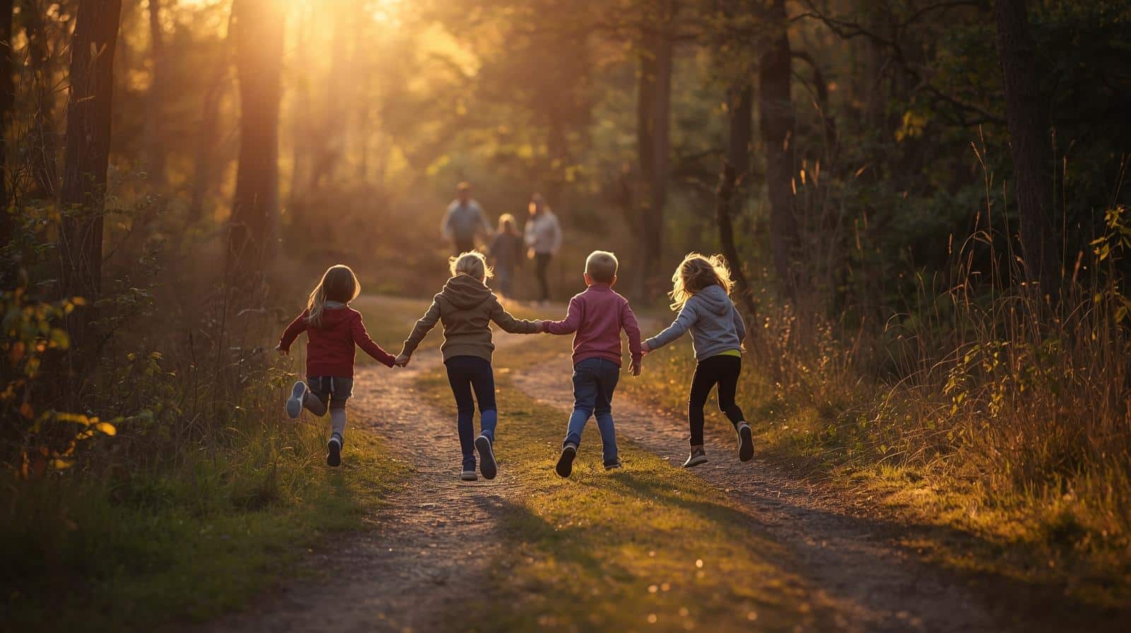 promenade nature enfants et parents