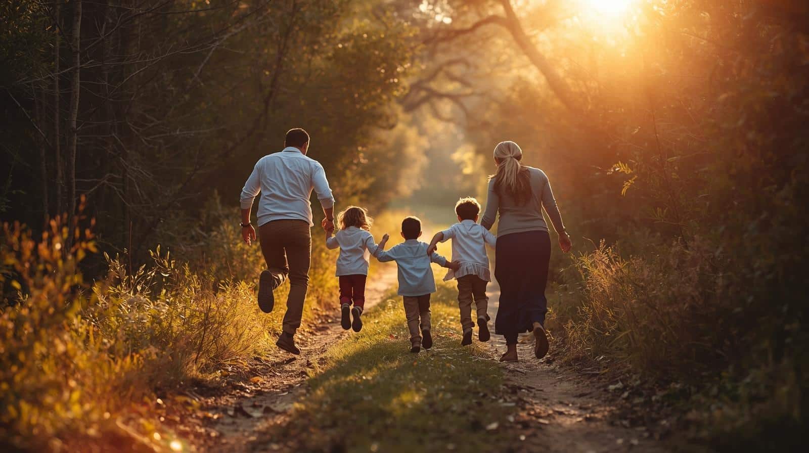 apprentissage naturel lors d’une promenade en forêt