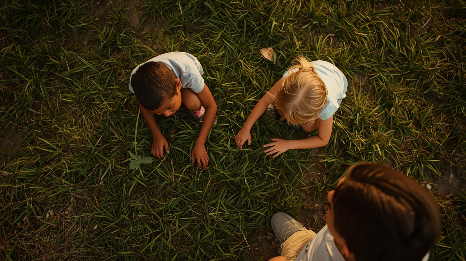 enfant découvrant la nature et développant sa curiosité