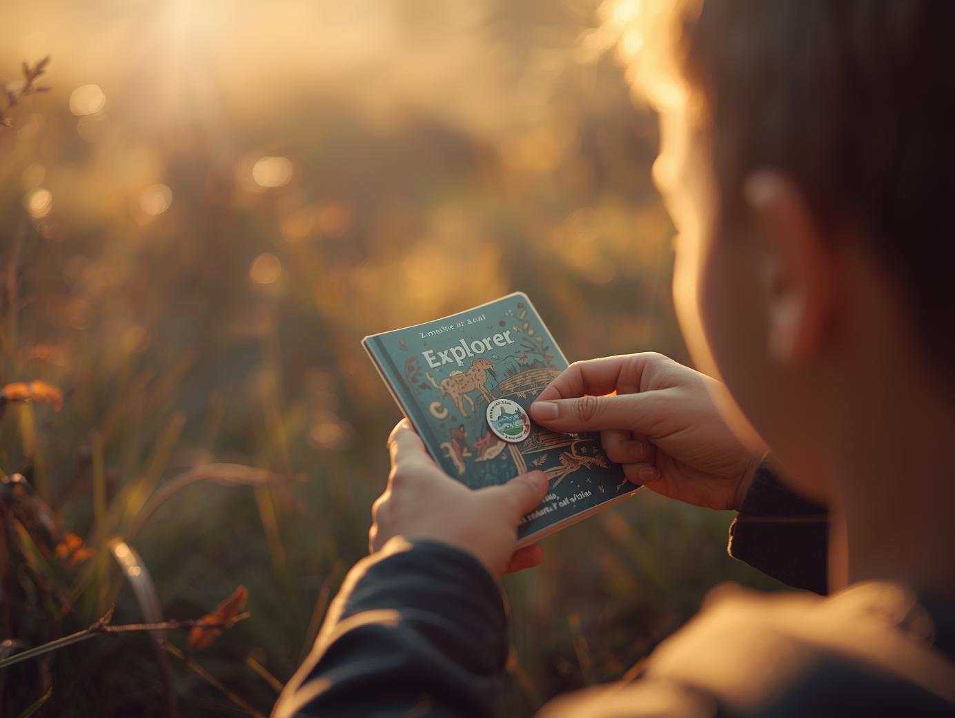 Enfant explorant la nature